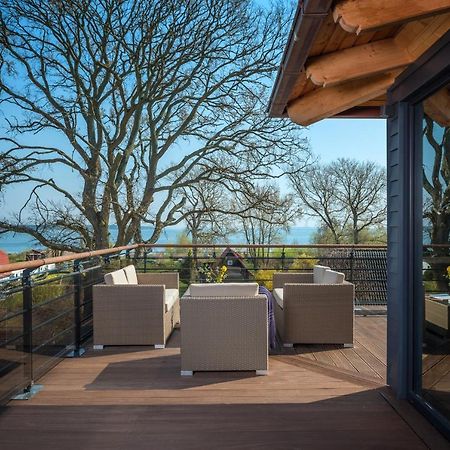 Villa Lotsenhaeuser Ruegen - Luxus Ferienhaus - 3 Schlafzimmer - Sauna - Dachterrasse Mit Boddenblick Бреге Экстерьер фото