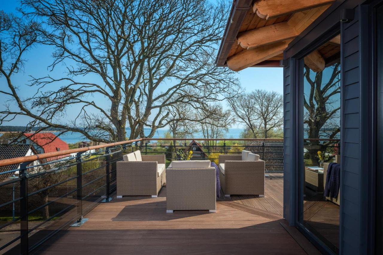 Villa Lotsenhaeuser Ruegen - Luxus Ferienhaus - 3 Schlafzimmer - Sauna - Dachterrasse Mit Boddenblick Бреге Экстерьер фото