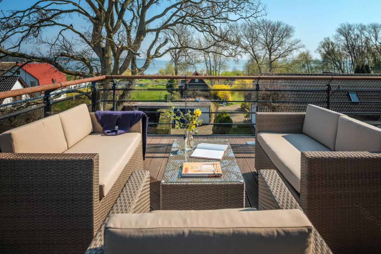 Villa Lotsenhaeuser Ruegen - Luxus Ferienhaus - 3 Schlafzimmer - Sauna - Dachterrasse Mit Boddenblick Бреге Экстерьер фото